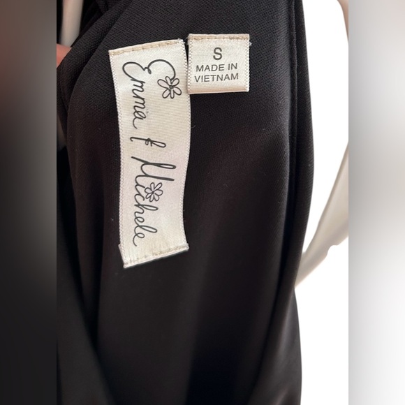 Emma & Michele Black Jumpsuit, Size S - Picture 10 of 10